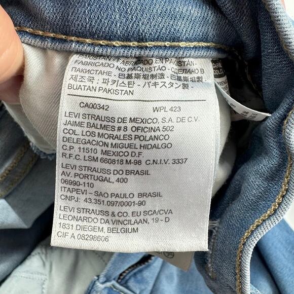 Levi's Women's 311 Shaping Skinny Blue Jeans Light Wash - Picture 10 of 14